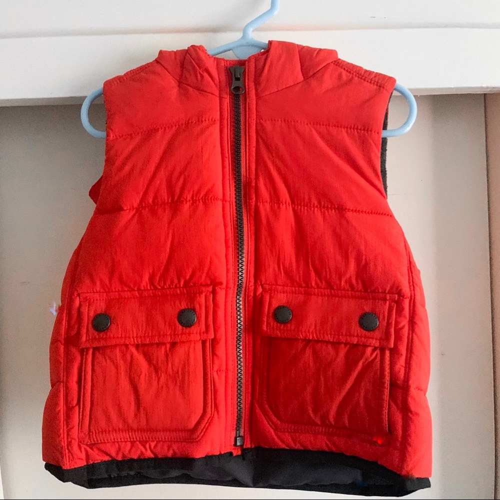 NWOT Orange Kids Puffer Vest